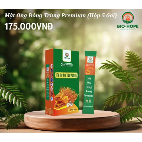 Mật Ong Đông Trùng Hạ Thảo Hộp 5 Gói