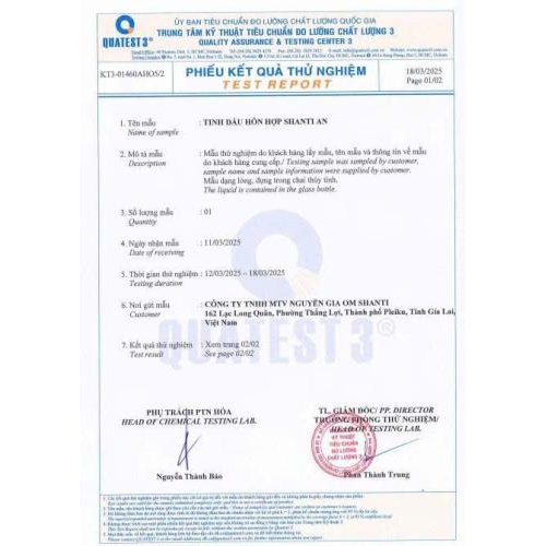 Phiếu kết quả đo lường chất lượng