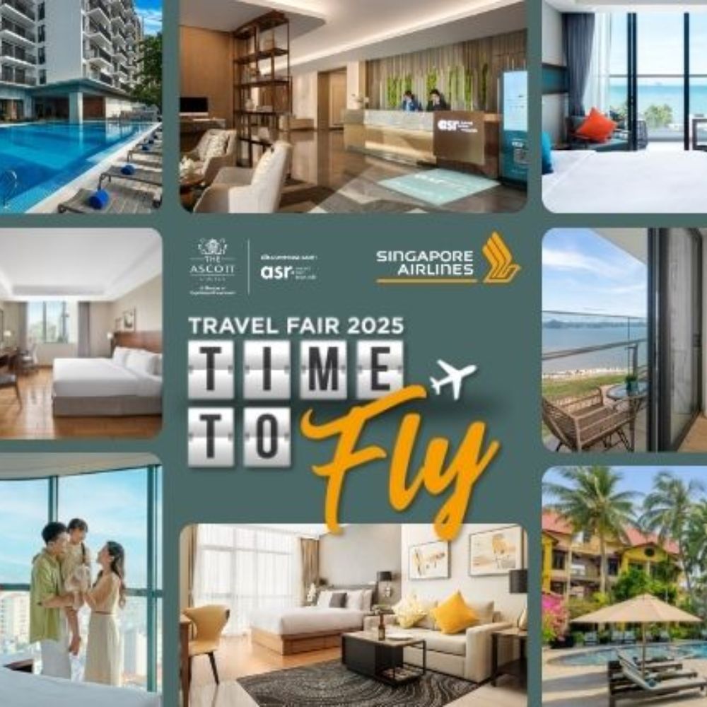 Nhận kỳ nghỉ miễn phí cùng Ascott Vietnam khi đặt vé Singapore Airlines