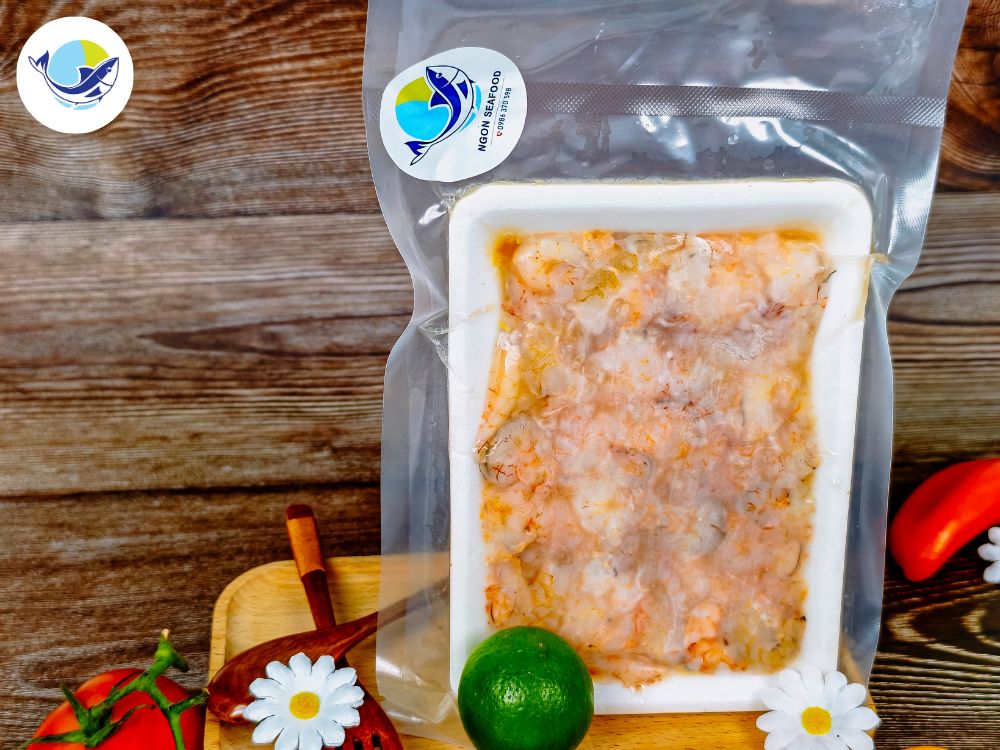1. Ưu điểm nổi bật của nõn tôm sắt biển hút chân không 200 gr