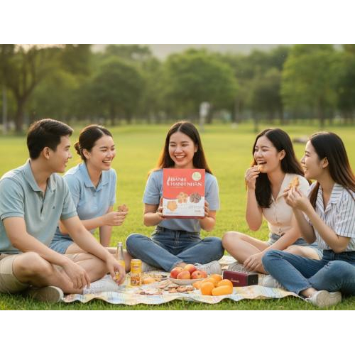 Bánh Hạnh Nhân Tiến Anh 400g – Đặc Sản Chợ Mới An Giang, Ngon Giòn Khó Cưỡng