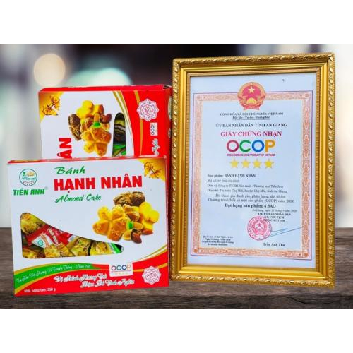 Bánh Hạnh Nhân Tiến Anh 400g – Đặc Sản Chợ Mới An Giang, Ngon Giòn Khó Cưỡng