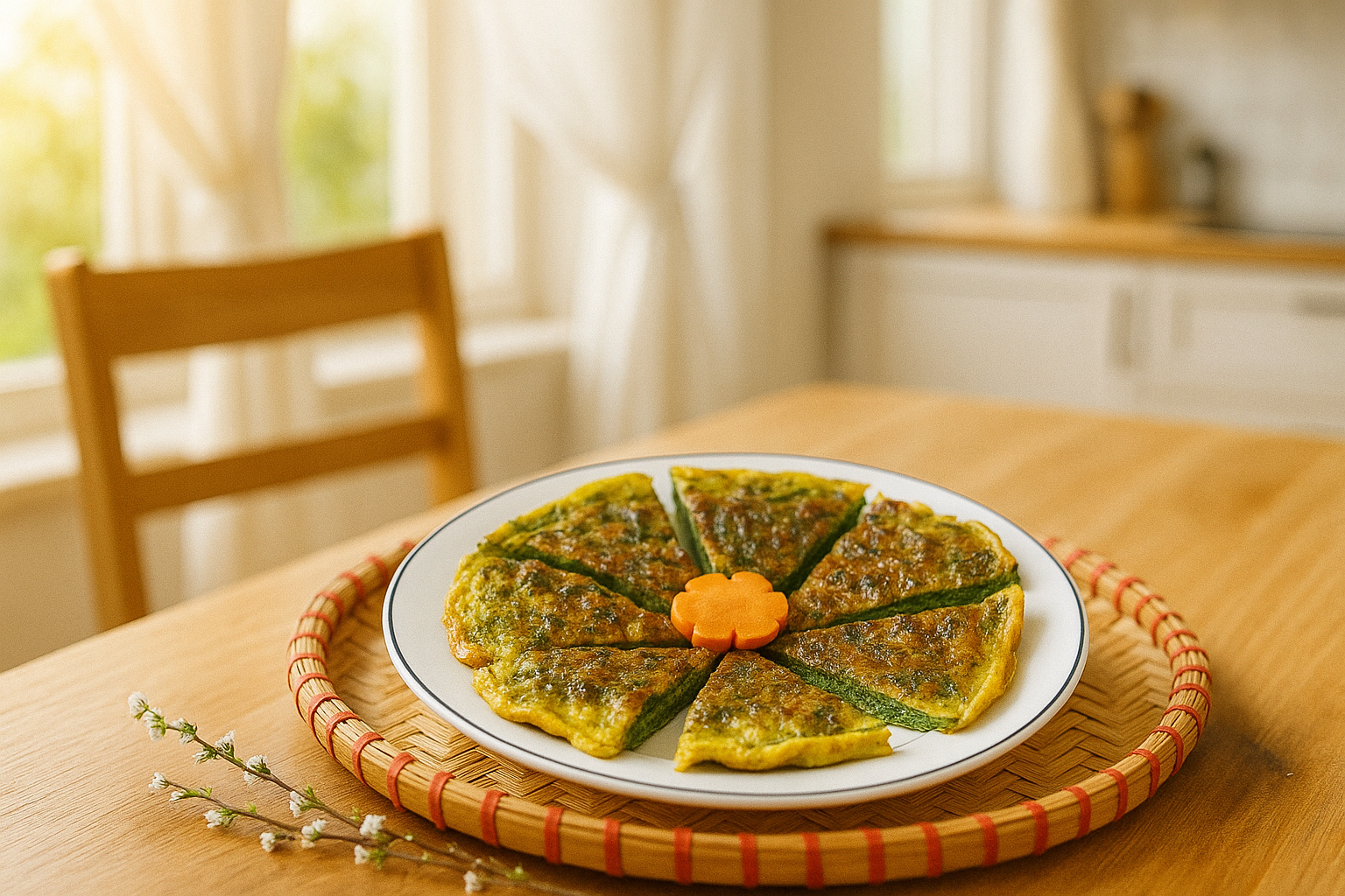 1. Trứng đúc lá đinh lăng – Món dân dã cho giấc ngủ sâu