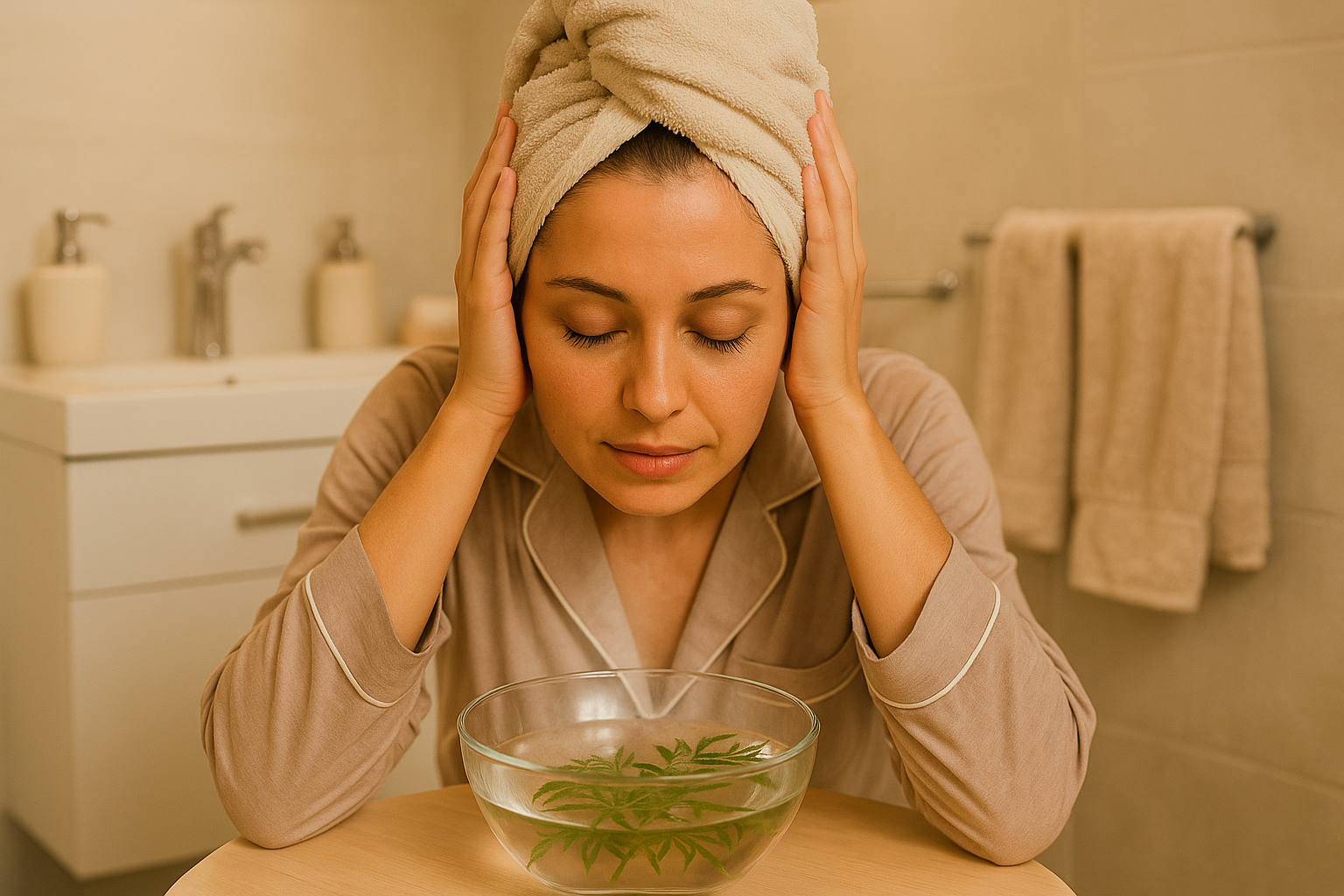 Những lợi ích tuyệt vời của xông mặt bằng lá đinh lăng