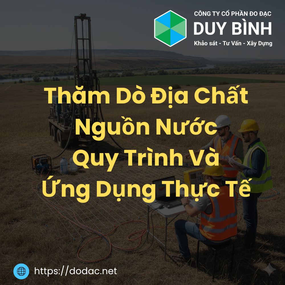 Thăm Dò Địa Chất Nguồn Nước – Quy Trình Và Ứng Dụng Thực Tế