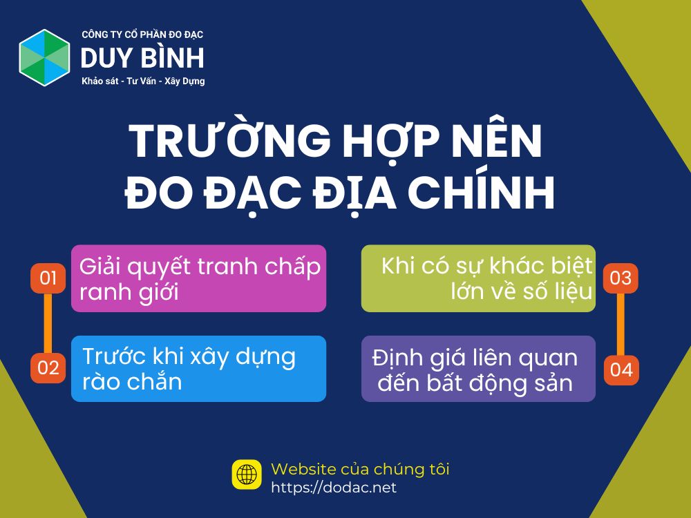 Các trường hợp nên đo đạc địa chính