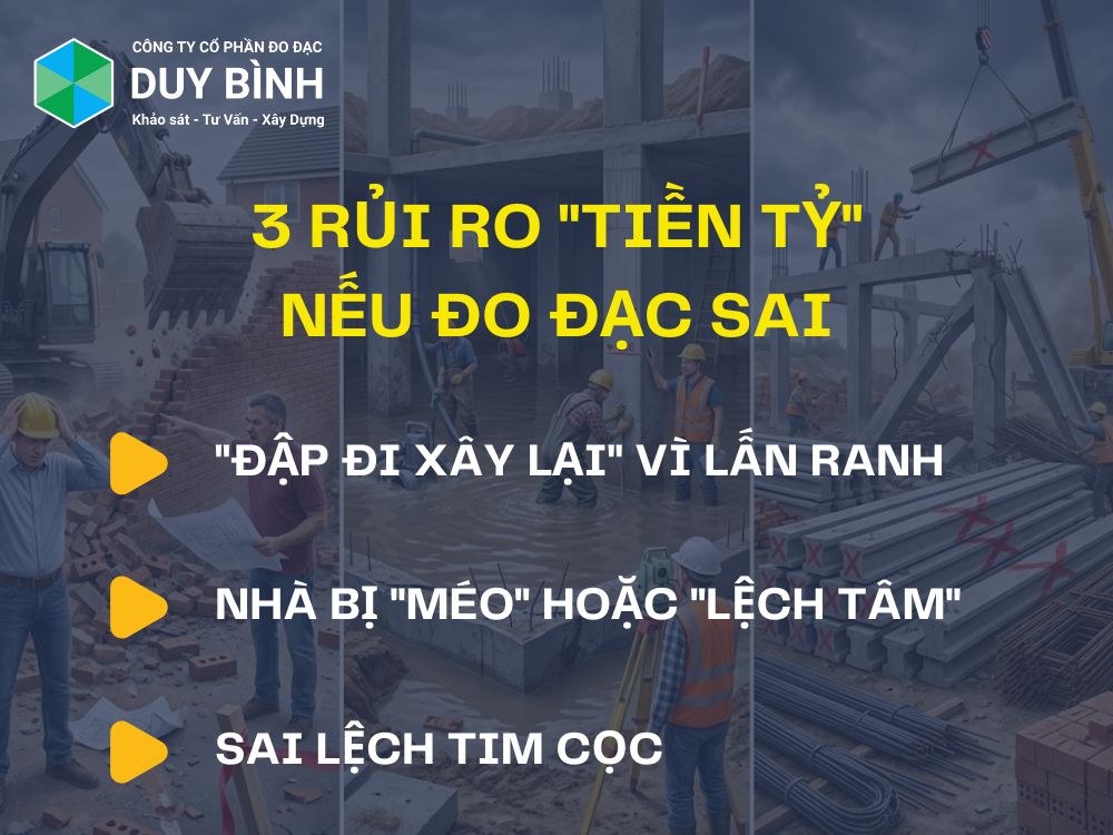 3 Rủi ro "Tiền Tỷ" nếu đo đạc sai
