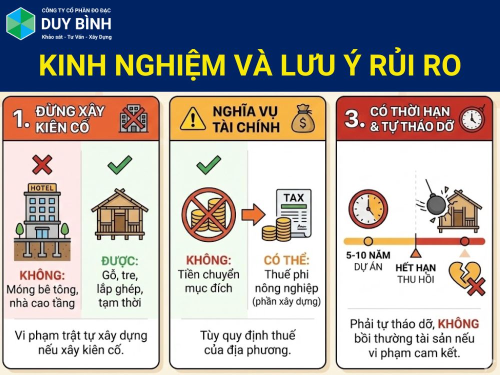 Kinh nghiệm và lưu ý rủi ro