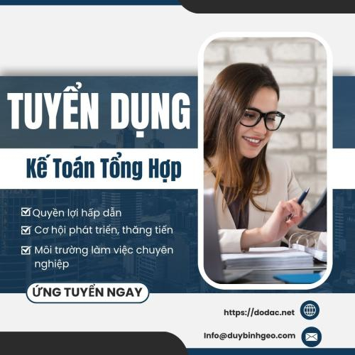 Duy Bình Geo - Tuyển Dụng Kế Toán Tổng Hợp