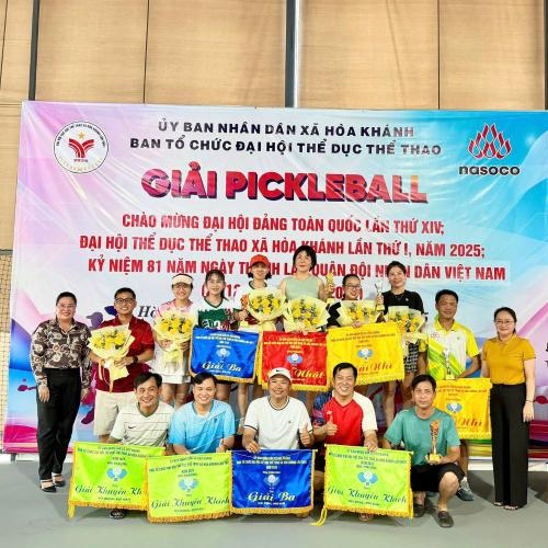 Giải Pickleball Xã Hòa Khánh Lần Thứ I