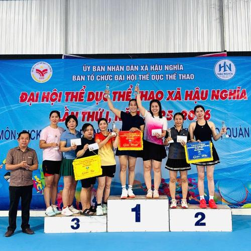 Giải Pickleball Xã Hậu Nghĩa - Đại Hội Thể Dục Thể Thao