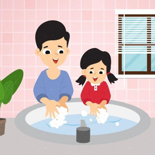 (Góc phụ huynh) [Giáo dục mầm non] Rửa tay bằng xà phòng trước khi ăn