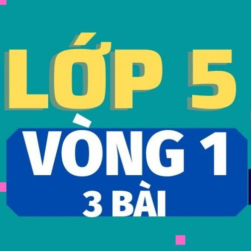 (Giáo dục phổ thông) [2022-2023] Violympic Toán tiếng Việt trên mạng Lớp 5-Vòng 1
