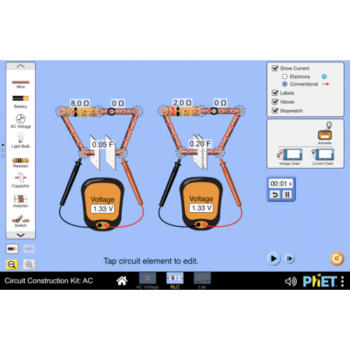 (Mô phỏng) Vật lý: Circuit Construction Kit: AC (Bộ xây dựng mạch: AC)