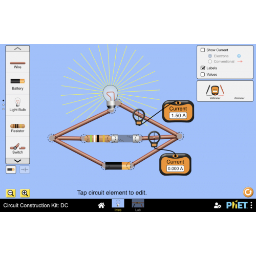 (Mô phỏng) Vật lý: Circuit Construction Kit: DC (Bộ xây dựng mạch: DC)