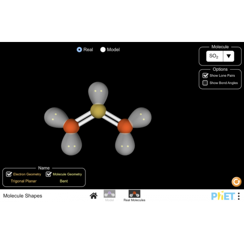 (Mô phỏng) Hóa học: Molecule Shapes (hình dạng phân tử)