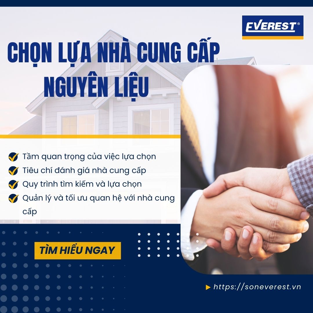Chọn Lựa Nhà Cung Cấp Nguyên Liệu