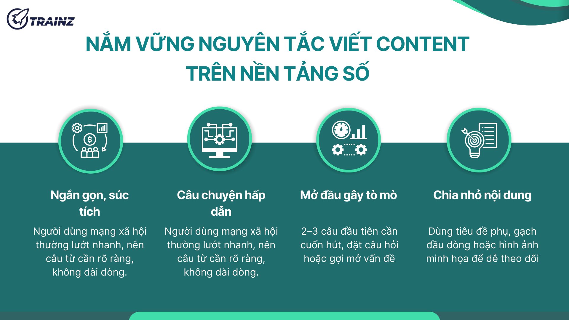 2. Nắm vững nguyên tắc viết content trên nền tảng số