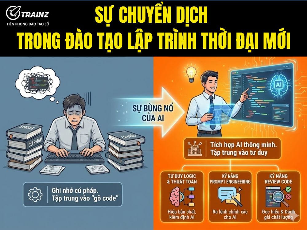 Sự chuyển dịch trong đào tạo lập trình thời đại mới