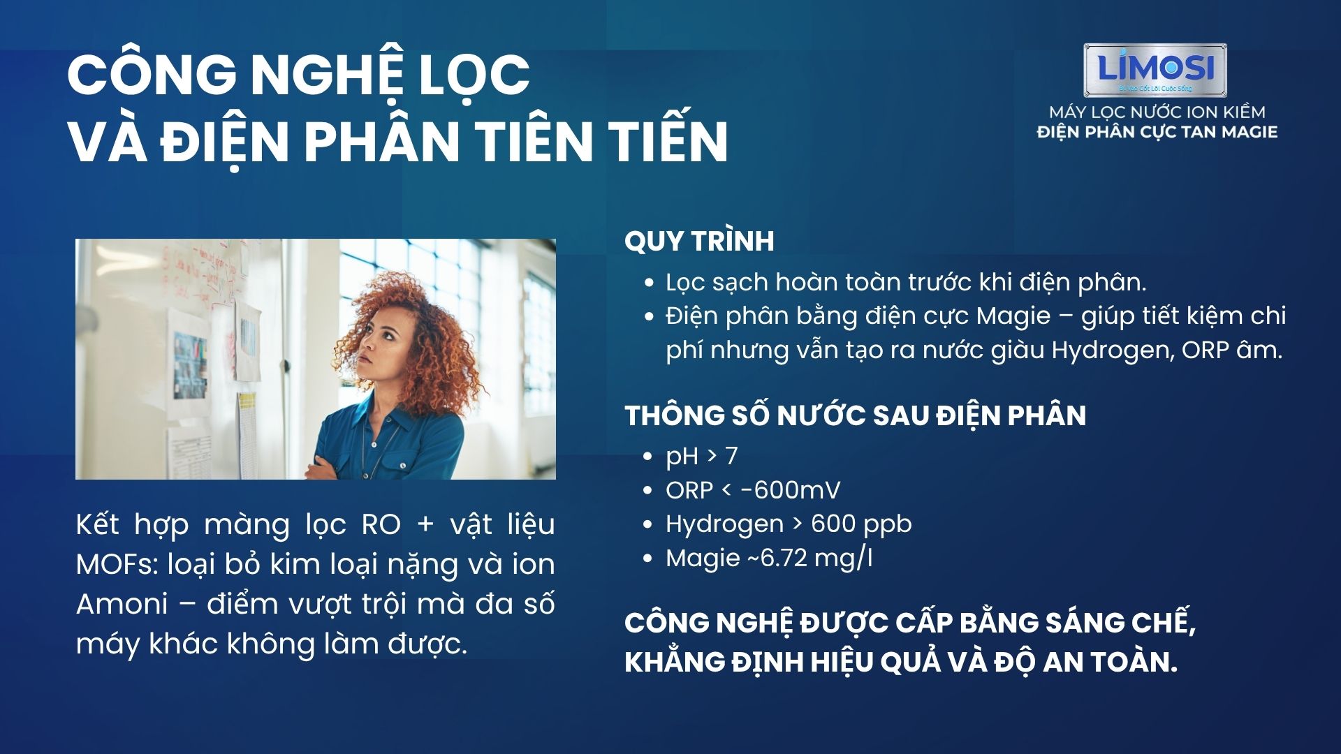 1. Công nghệ lọc và điện phân tiên tiến, an toàn tuyệt đối