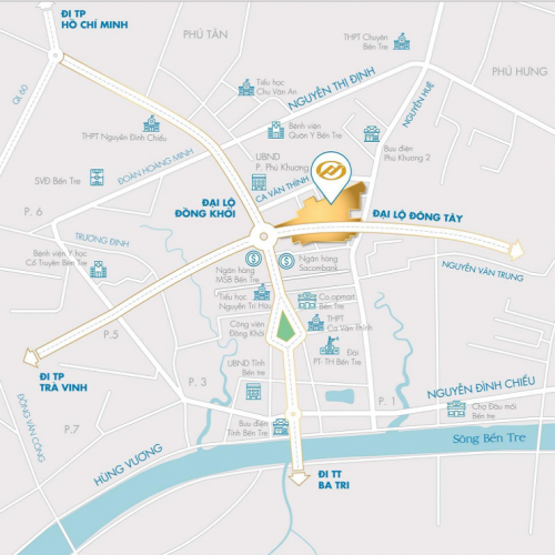 Tuyến đường số 1: Map Đại lộ Đồng Khởi