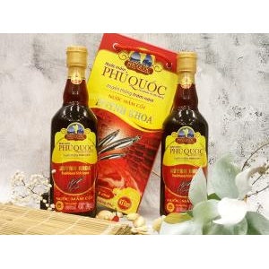 Nước Mắm Truyền Thống Cốt Nhĩ Huỳnh Khoa 43 đạm - Chai 500 ml - Hộp 2 chai