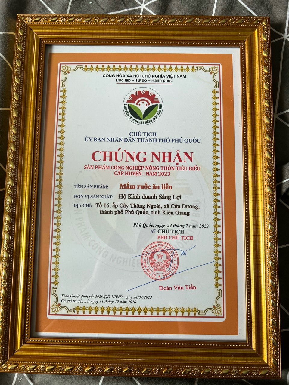 Chứng nhận