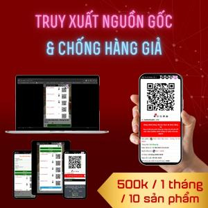 Bảng Giá Truy Xuất Nguồn Gốc & Chống Hàng Giả - 500K Đồng/ Tháng/ 10 Sản Phẩm
