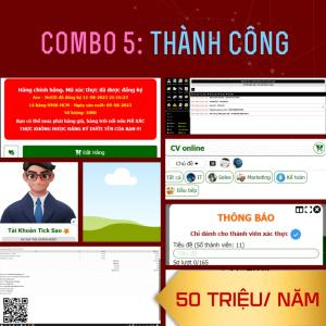 Combo 5: Thành công - 50 Triệu Đồng/ Năm