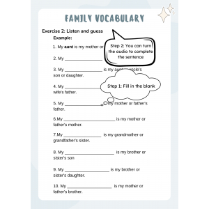 1.1 Family Vocabulary