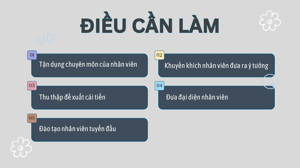 3. Điều cần làm