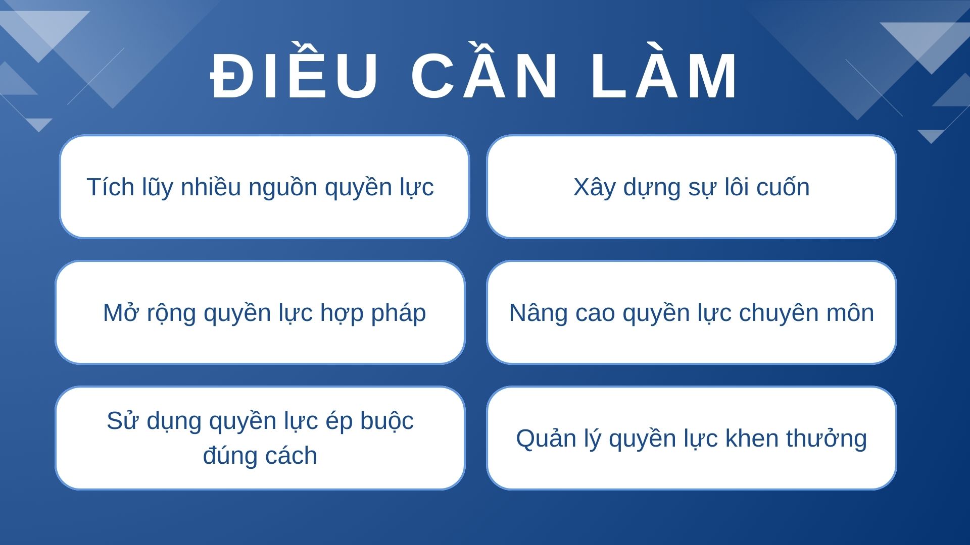 3. Điều cần làm