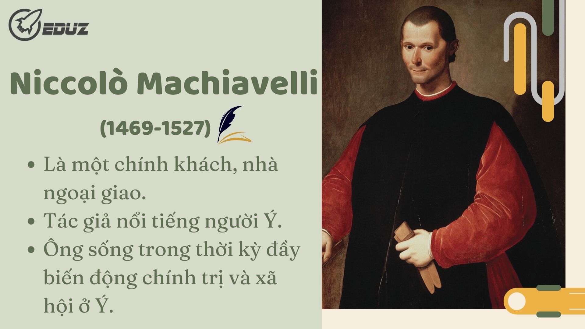 1.Đôi nét về Niccolò Machiavelli: