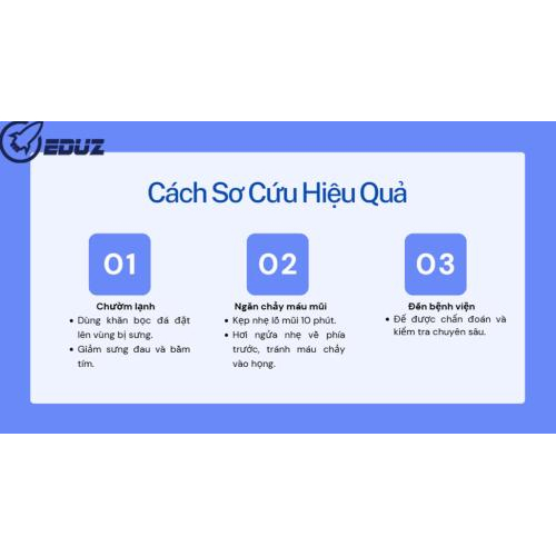 4. Cách sơ cứu hiệu quả chấn thương xương mũi và xương má