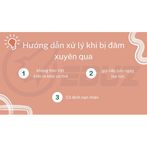 Hướng Dẫn Xử Lý Khi Bị Đâm Xuyên Qua