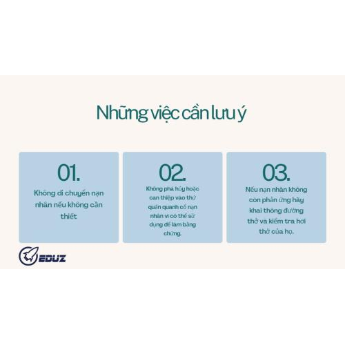 4.	Những việc cần lưu ý.