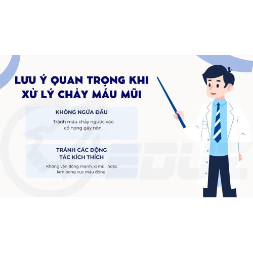 4. Lưu ý quan trọng khi xử lý chảy máu mũi