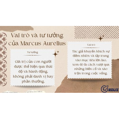 2. Vai trò và tư tưởng của Marcus Aurelius