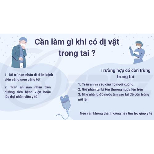 4. Cần làm gì khi có dị vật trong tai