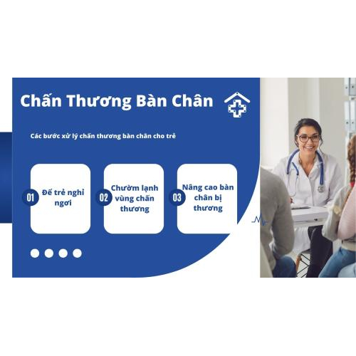 Các bước xử lý chấn thương bàn chân cho trẻ