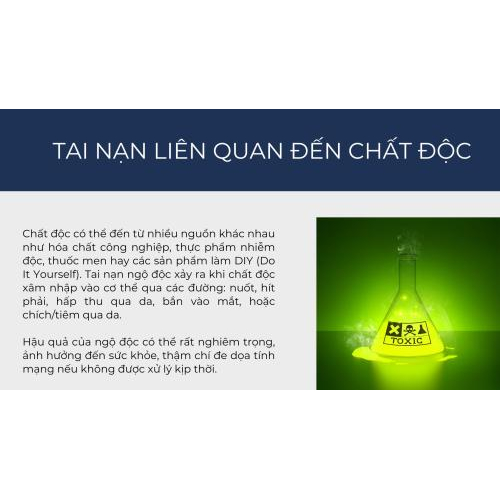 1. Tai Nạn Liên Quan Đến Chất Độc