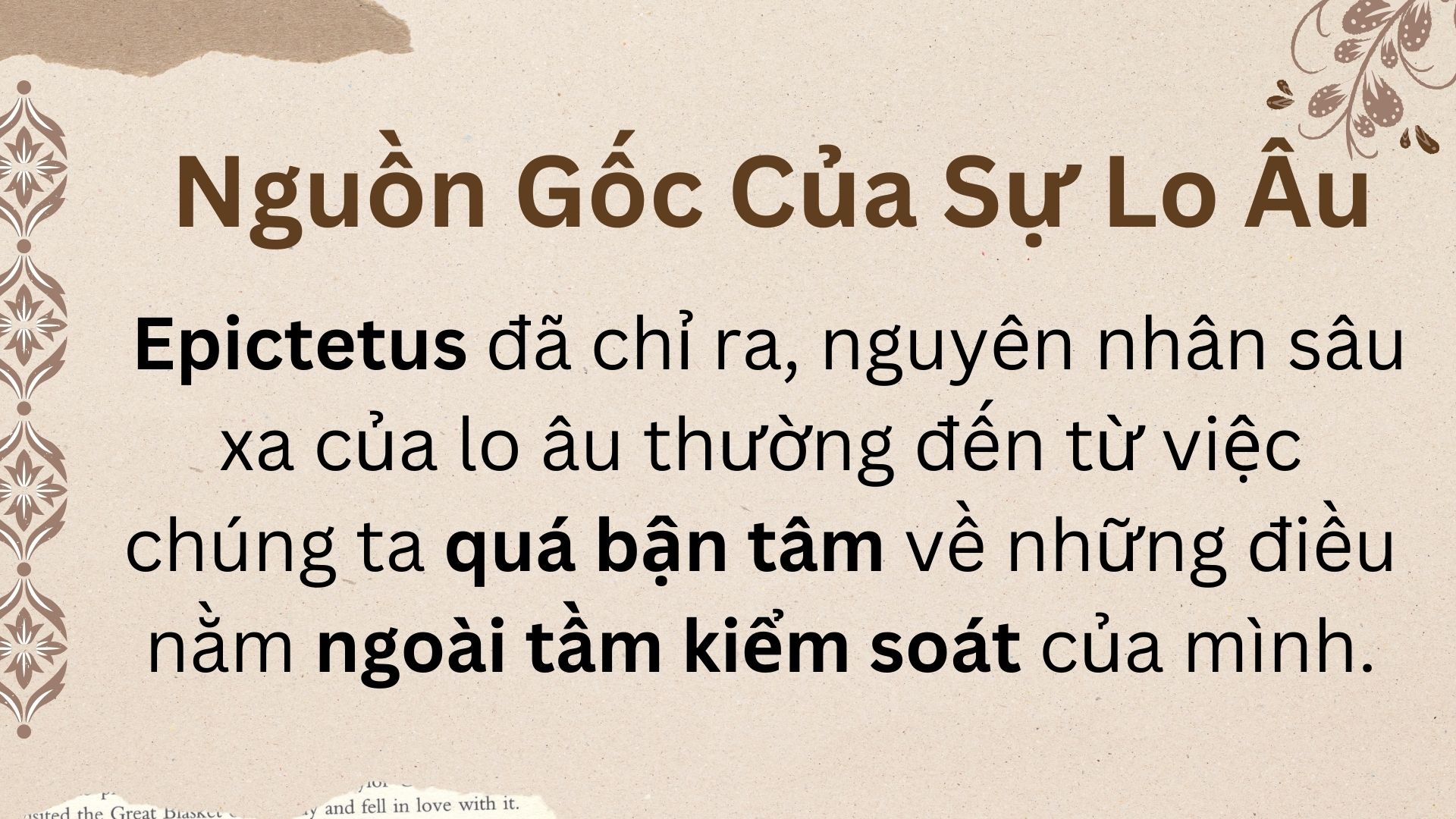 2. Nguồn gốc của sự lo âu