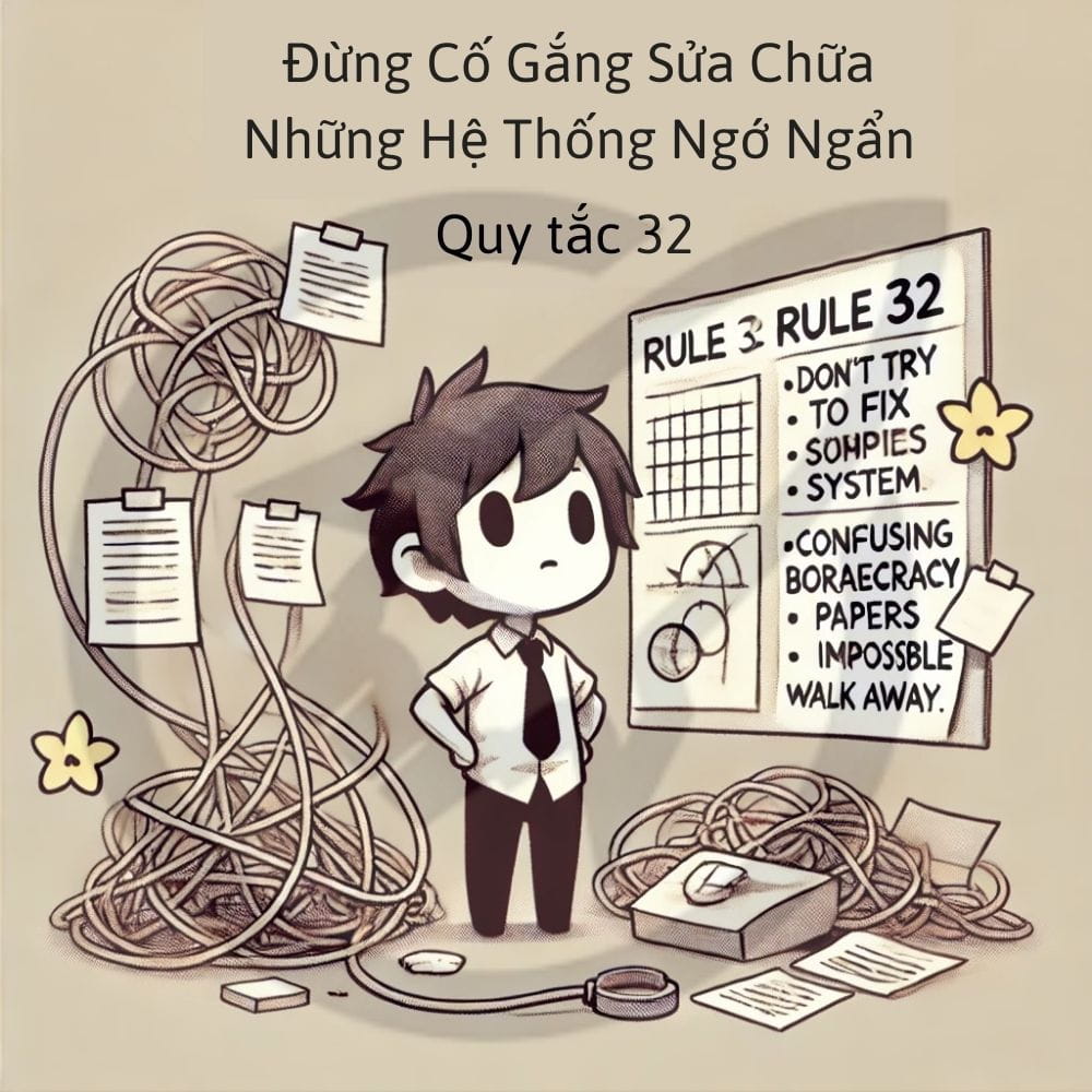 Quy Tắc 32 - Đừng Cố Gắng Sửa Chữa Những Hệ Thống Ngớ Ngẩn