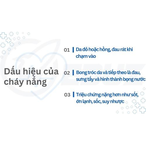 2. Dấu hiệu cháy nắng