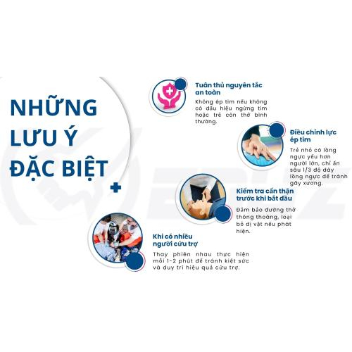 2. Những lưu ý đặc biệt khi thực hiện CPR cho trẻ