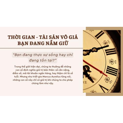 1. Thời gian - tài sản vô giá bạn đang nắm giữ