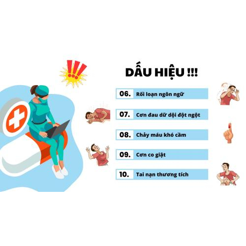 Các dấu hiệu cần trợ giúp y tế