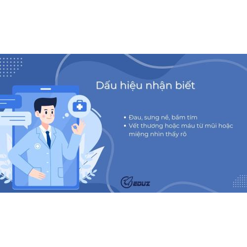 7. Dấu hiệu nhận biết chấn thương xương mũi và xương gò má