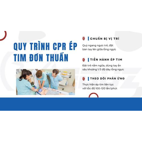 3. Quy trình CPR ép tim đơn thuần