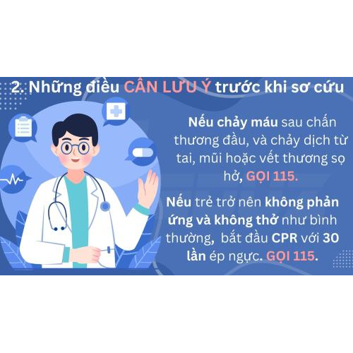 2.Những điều cần lưu ý trước khi sơ cứu